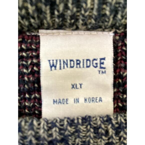 Vintage 80s Windridge Sweater Mens XLT Knit Winter Holiday Pullover Nordic - Picture 2 of 7